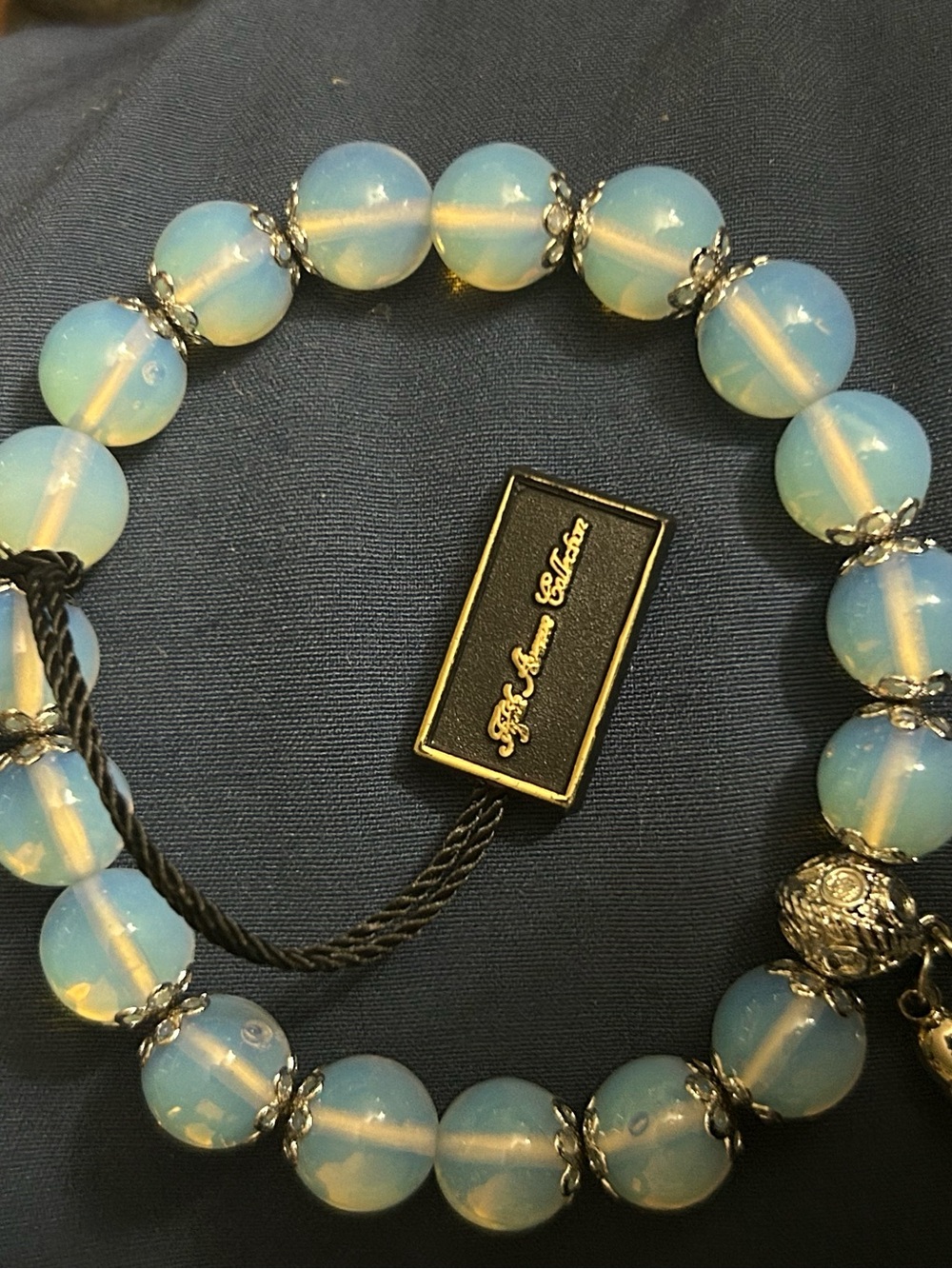 Fifth avenue Moon stone Beaded Stretch Bracelet -Collection